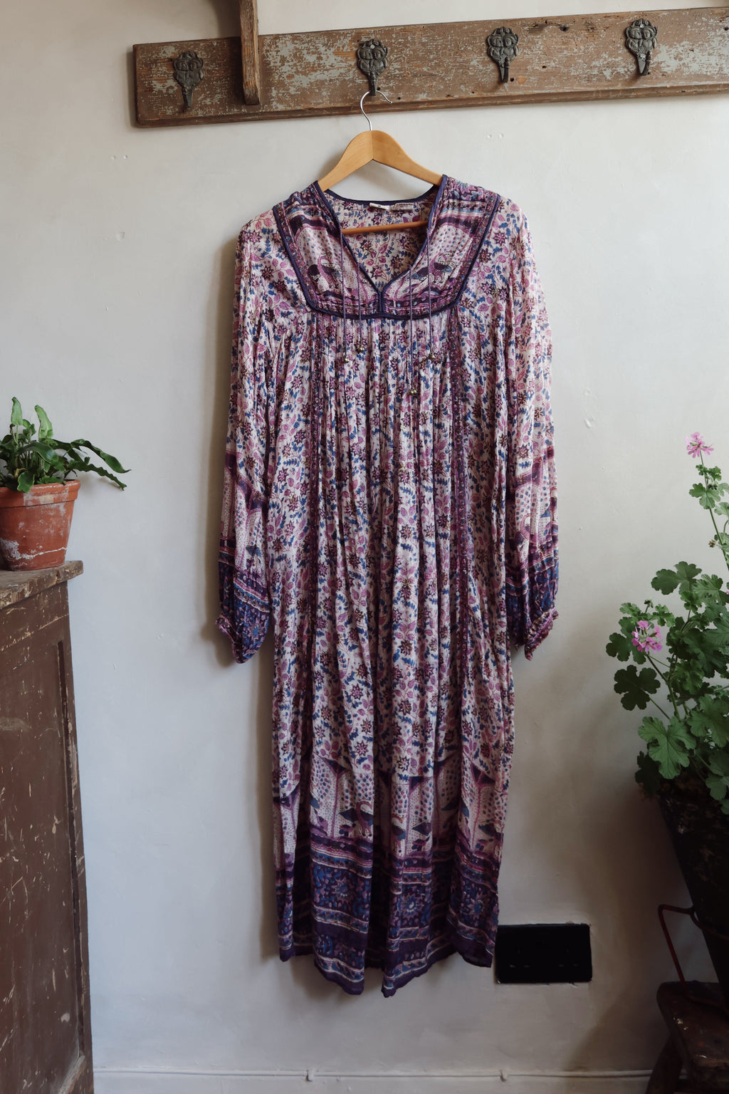 1970’s Vintage Indian Blockprint Dress