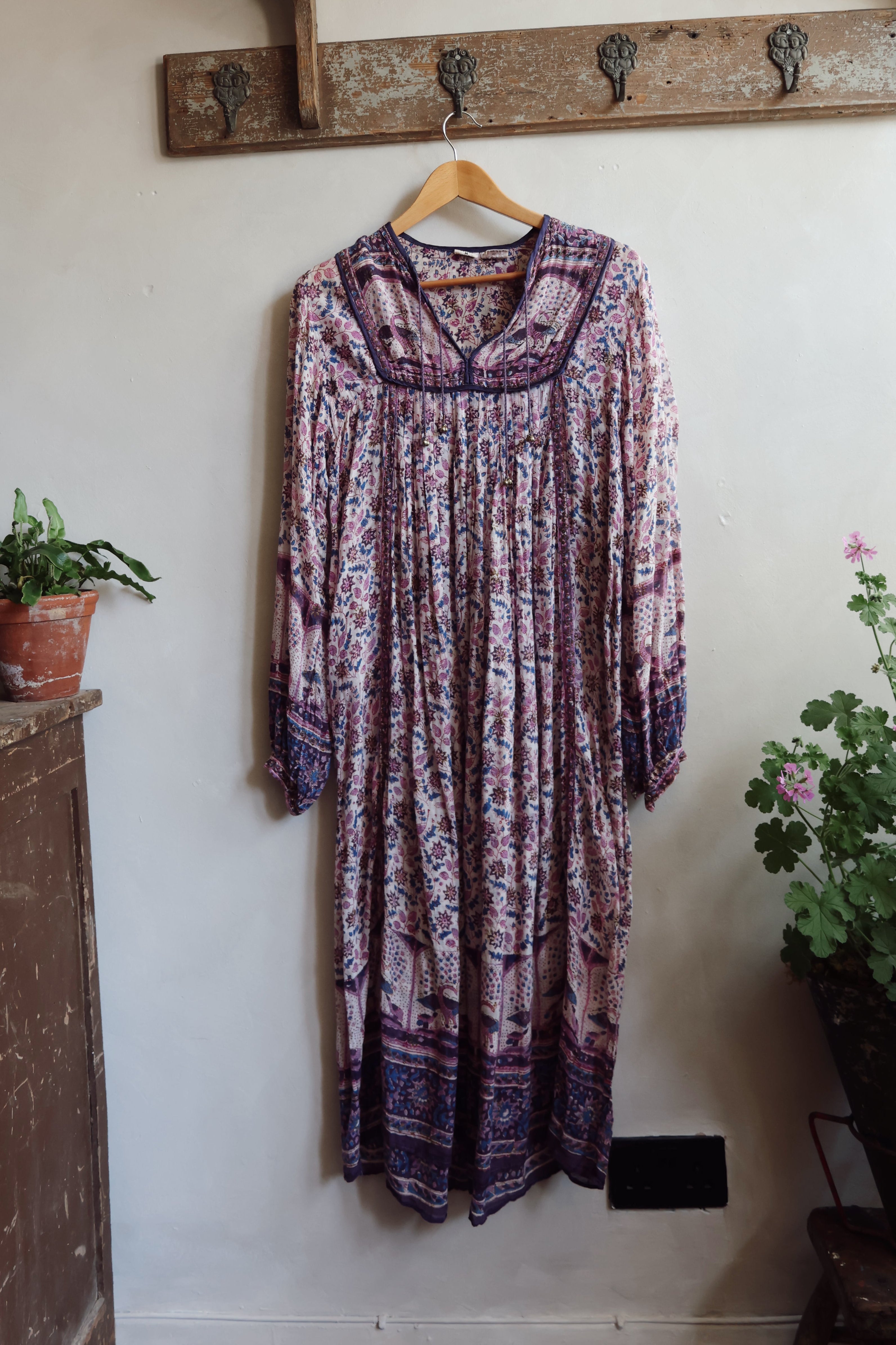 1970’s Vintage Indian Blockprint Dress
