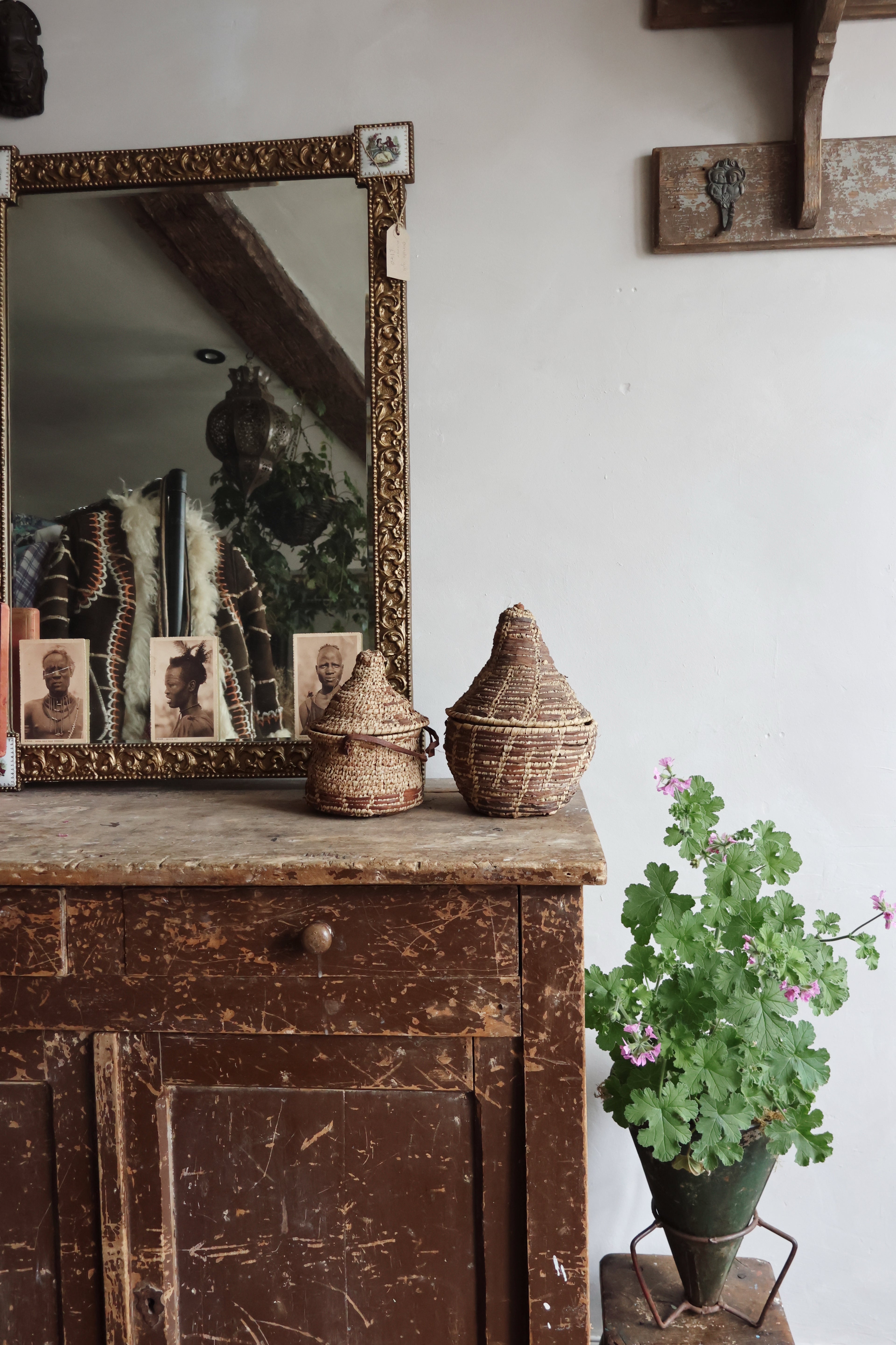 Two Antique Woven Baskets