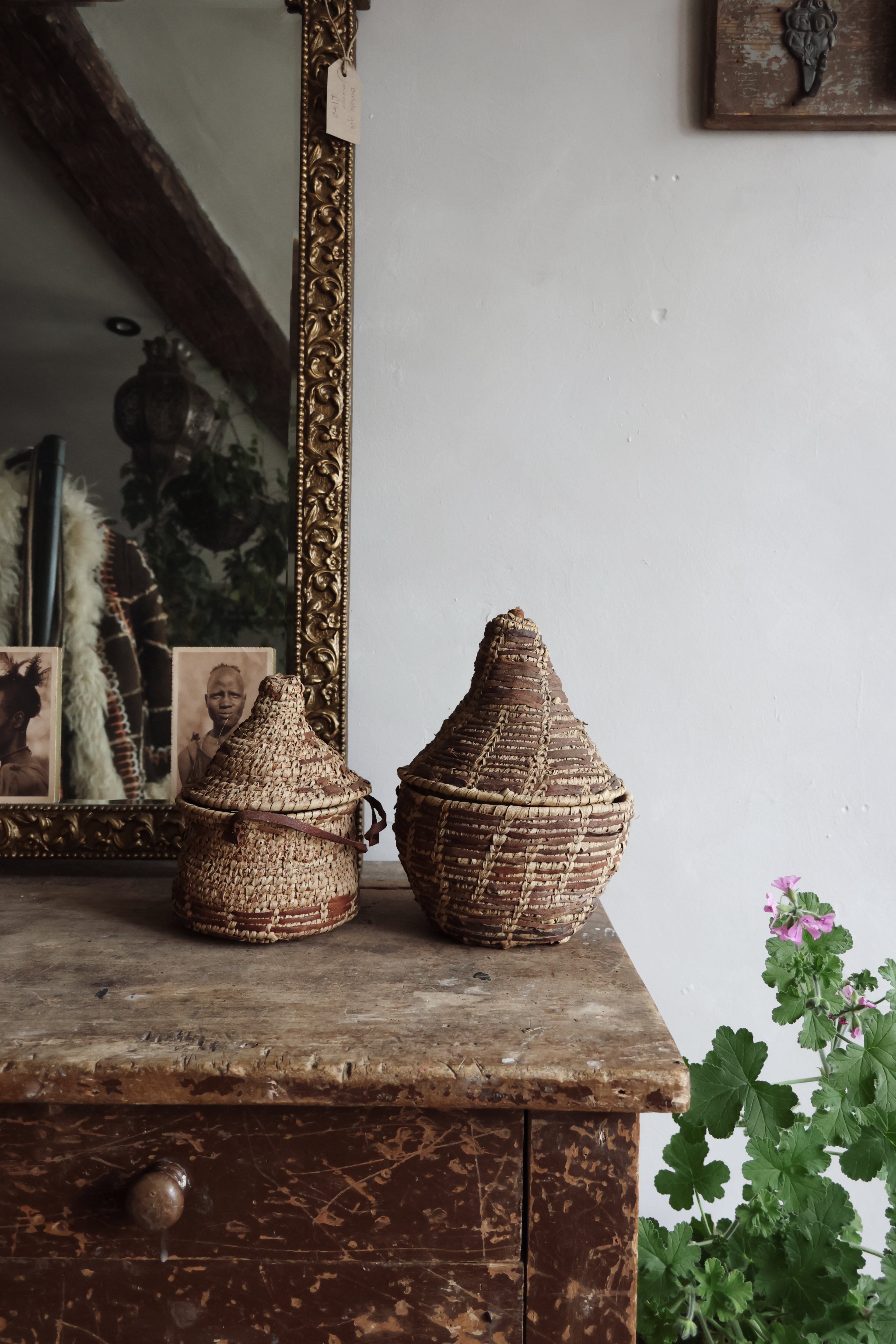 Two Antique Woven Baskets