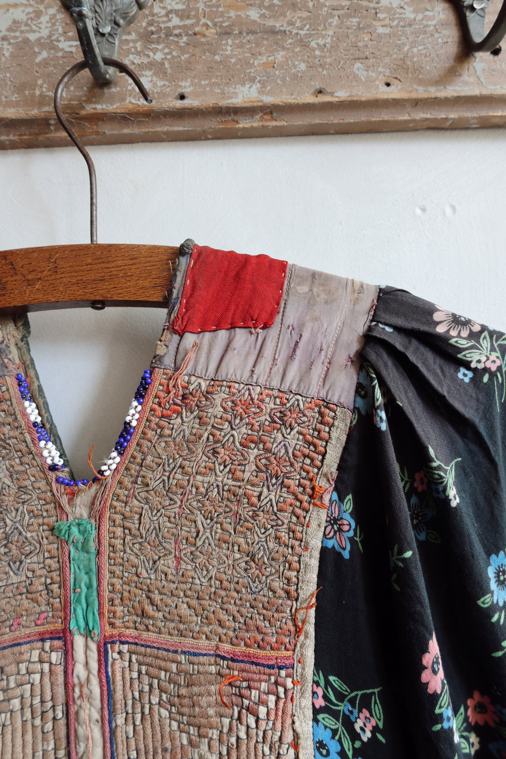 Antique Afghan Tribal Dress c. 1940s–1960s | Hand Embroidered Bodice | Museum Textile | Ethnographic Costume