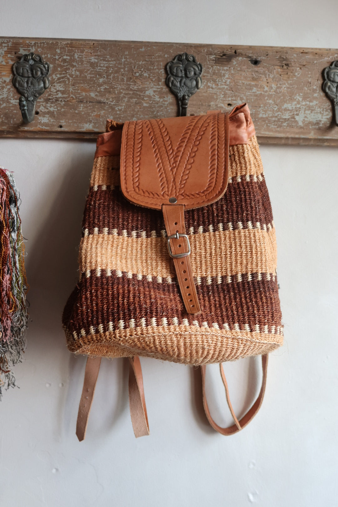 Vintage Woven Backpack