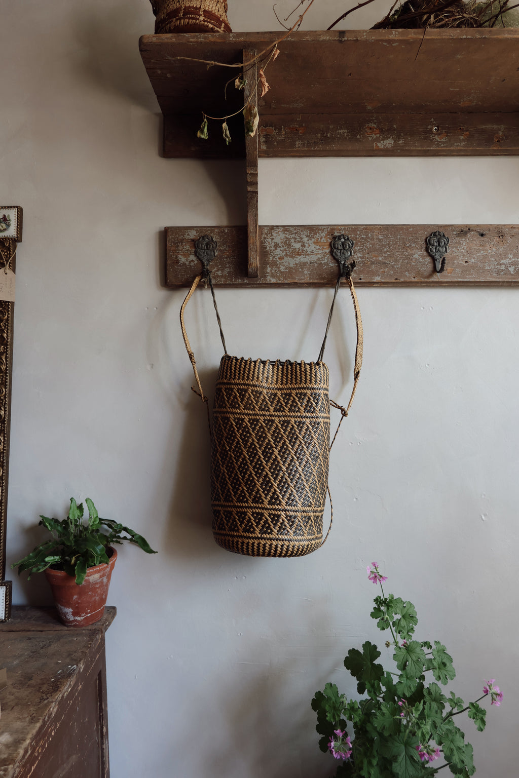 Vintage Woven Backpack