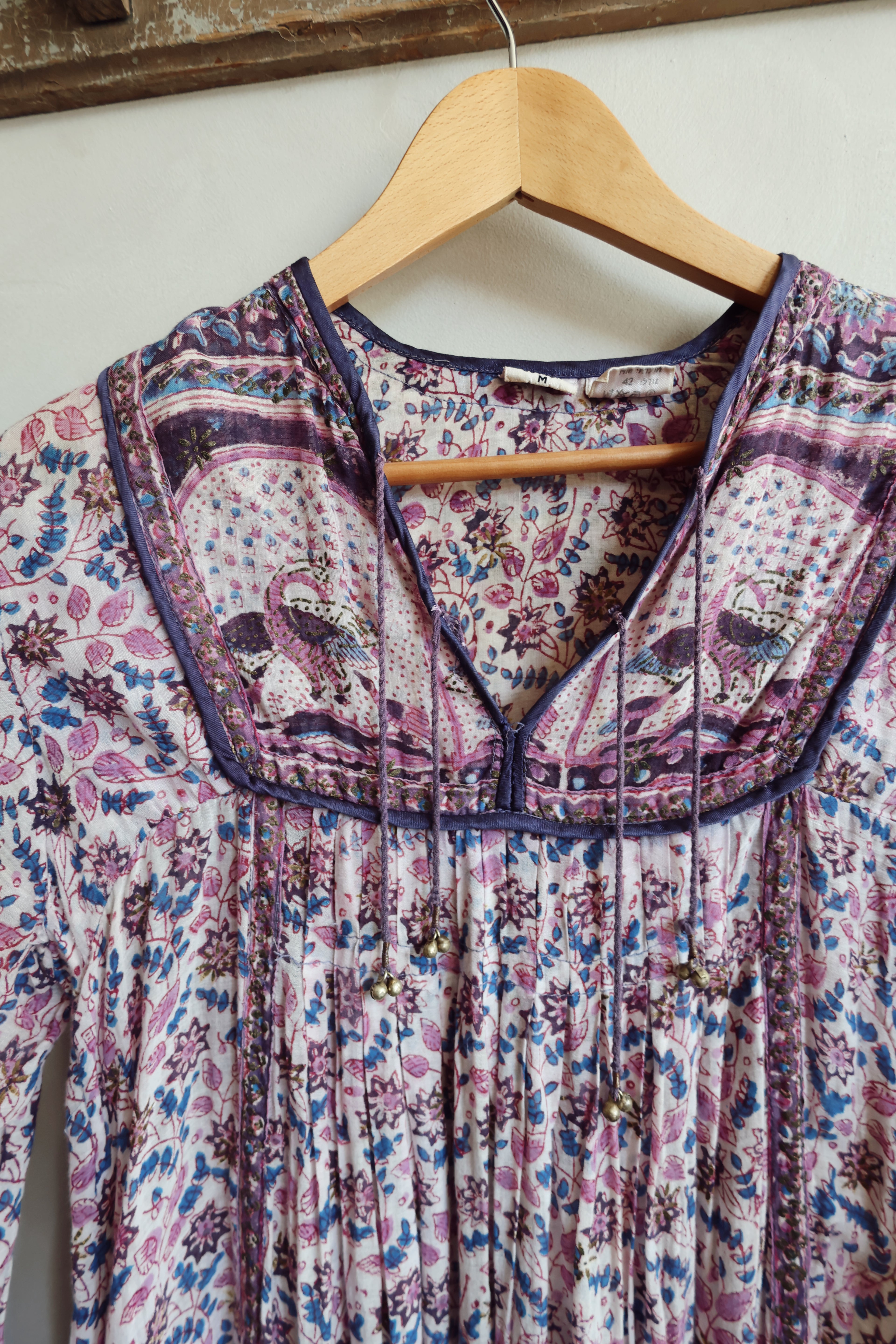 1970’s Vintage Indian Blockprint Dress