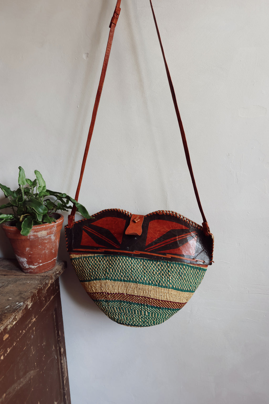 Vintage Woven Sisal Bag