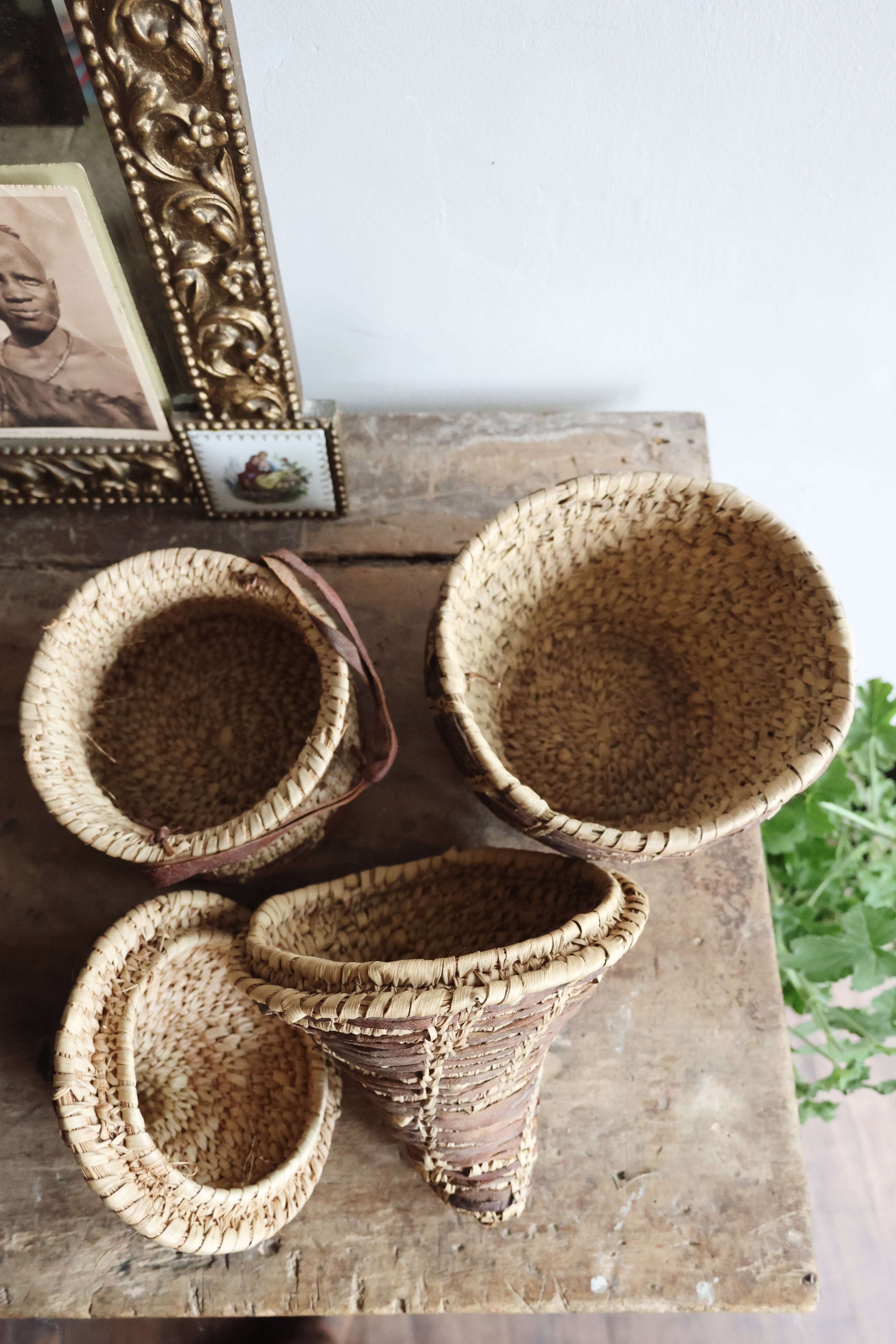 Two Antique Woven Baskets