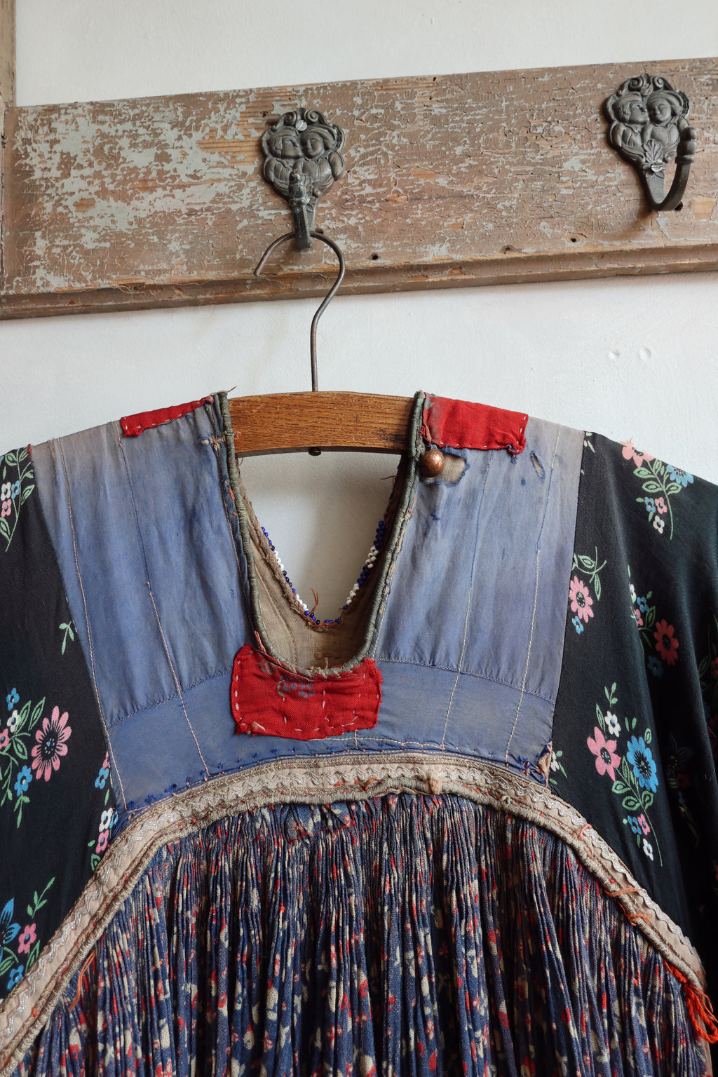 Antique Afghan Tribal Dress c. 1940s–1960s | Hand Embroidered Bodice | Museum Textile | Ethnographic Costume