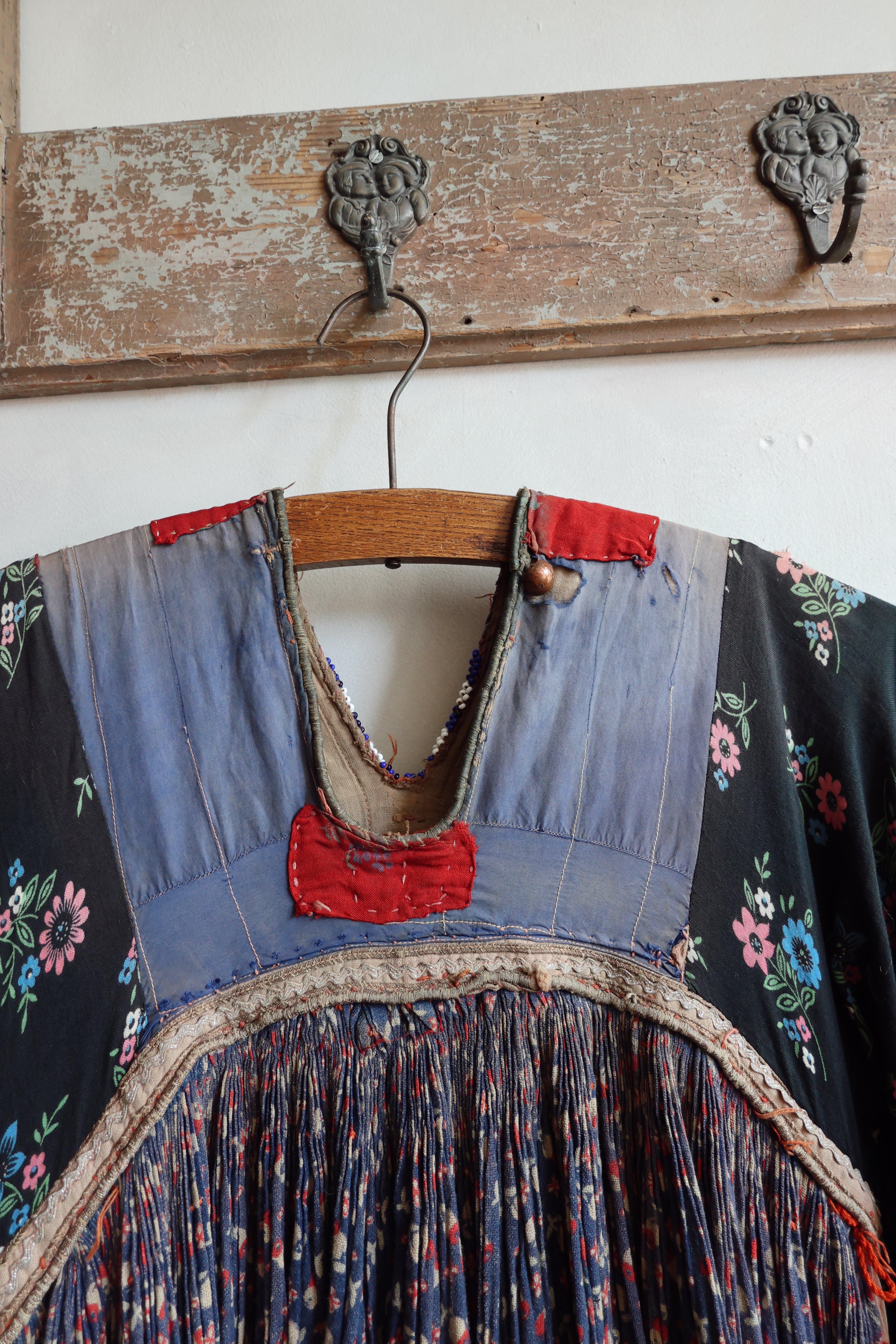 Antique Afghan Tribal Dress c. 1940s–1960s | Hand Embroidered Bodice | Museum Textile | Ethnographic Costume