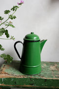 Vintage Green Enamel Coffee Pot