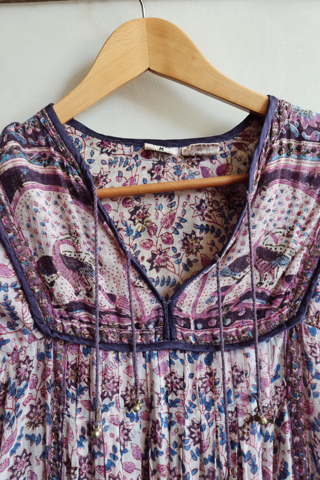 1970’s Vintage Indian Blockprint Dress