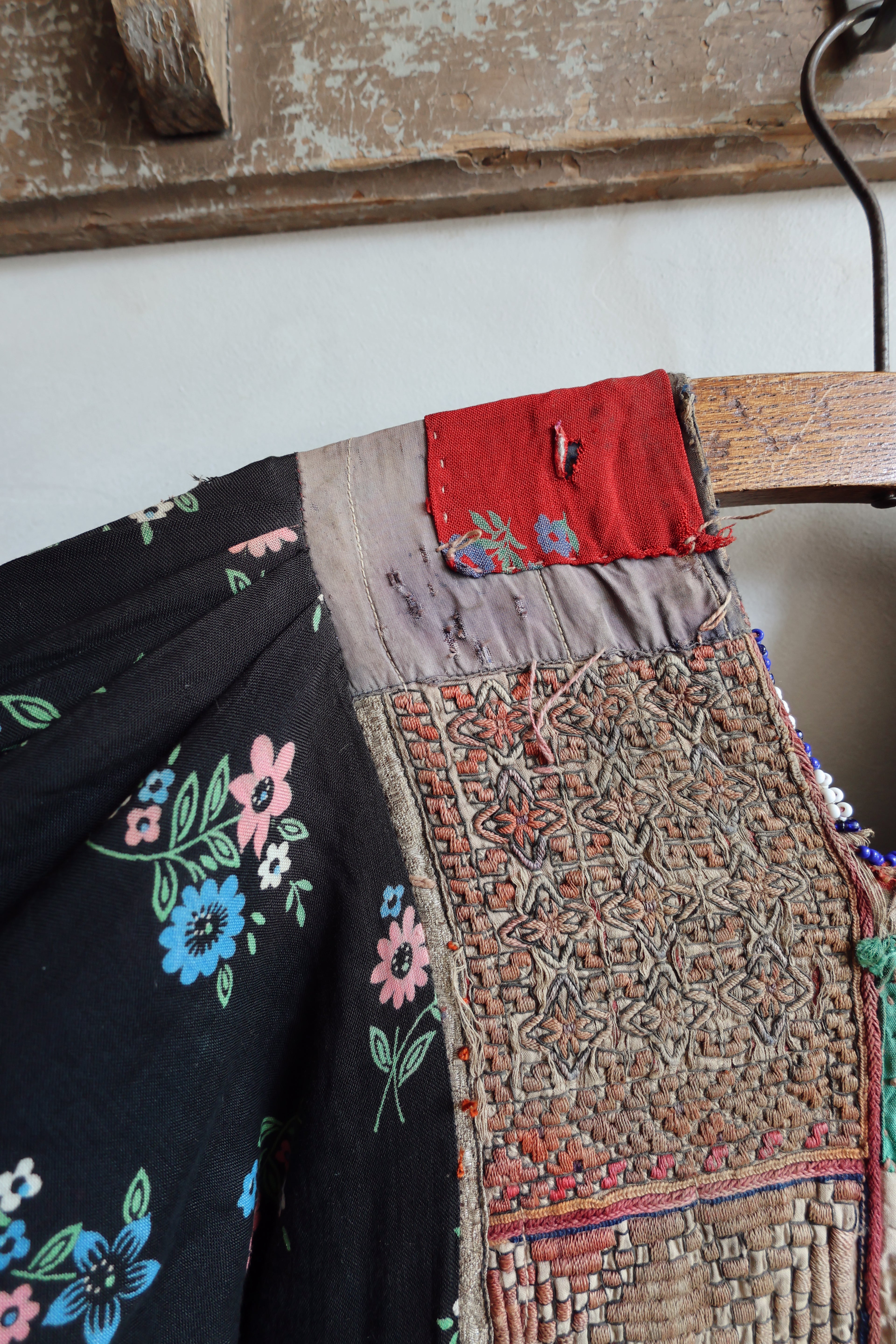 Antique Afghan Tribal Dress c. 1940s–1960s | Hand Embroidered Bodice | Museum Textile | Ethnographic Costume