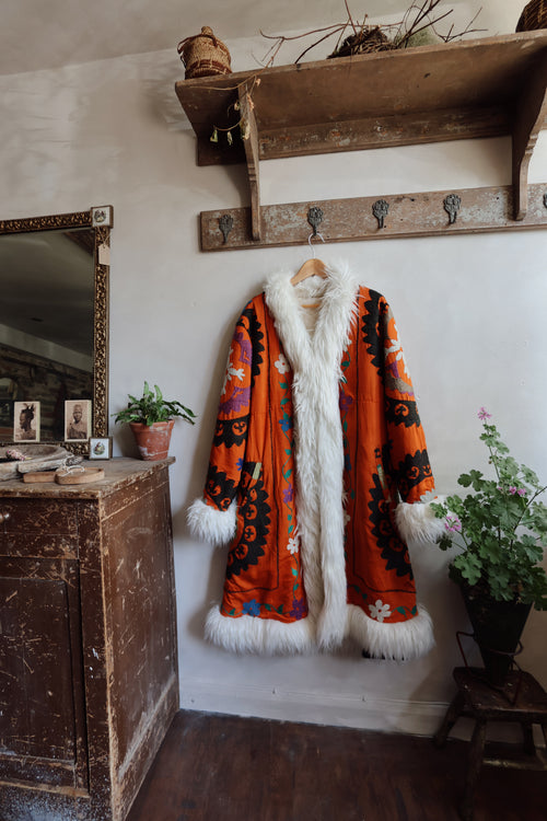 Beautiful Embroidered Suzani Afghan Coat
