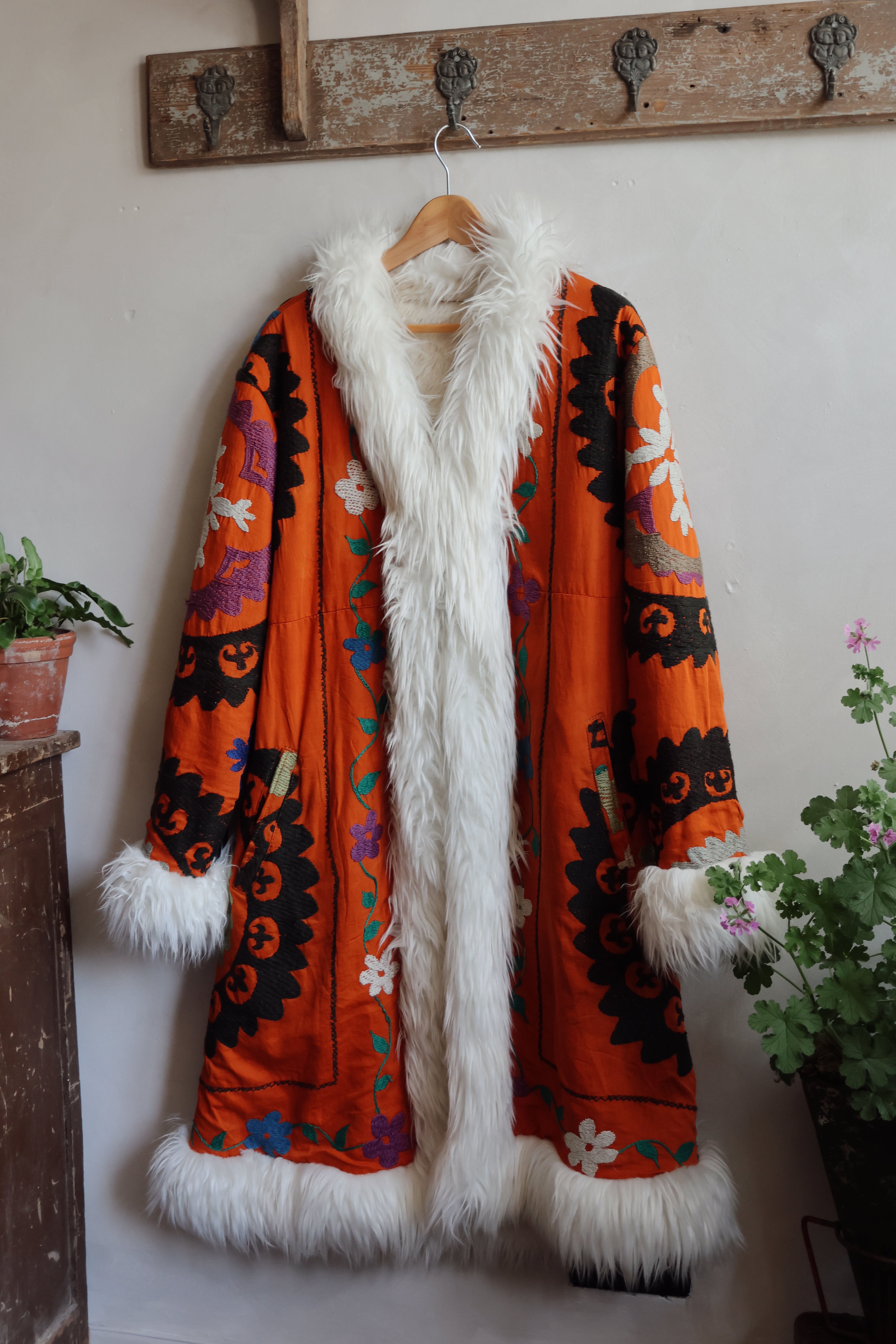 Beautiful Embroidered Suzani Afghan Coat