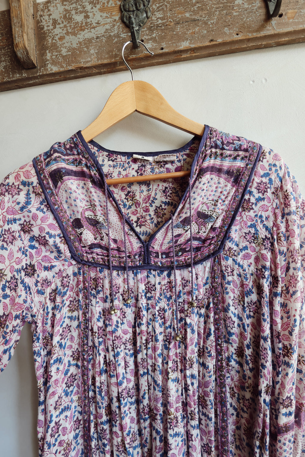 1970’s Vintage Indian Blockprint Dress