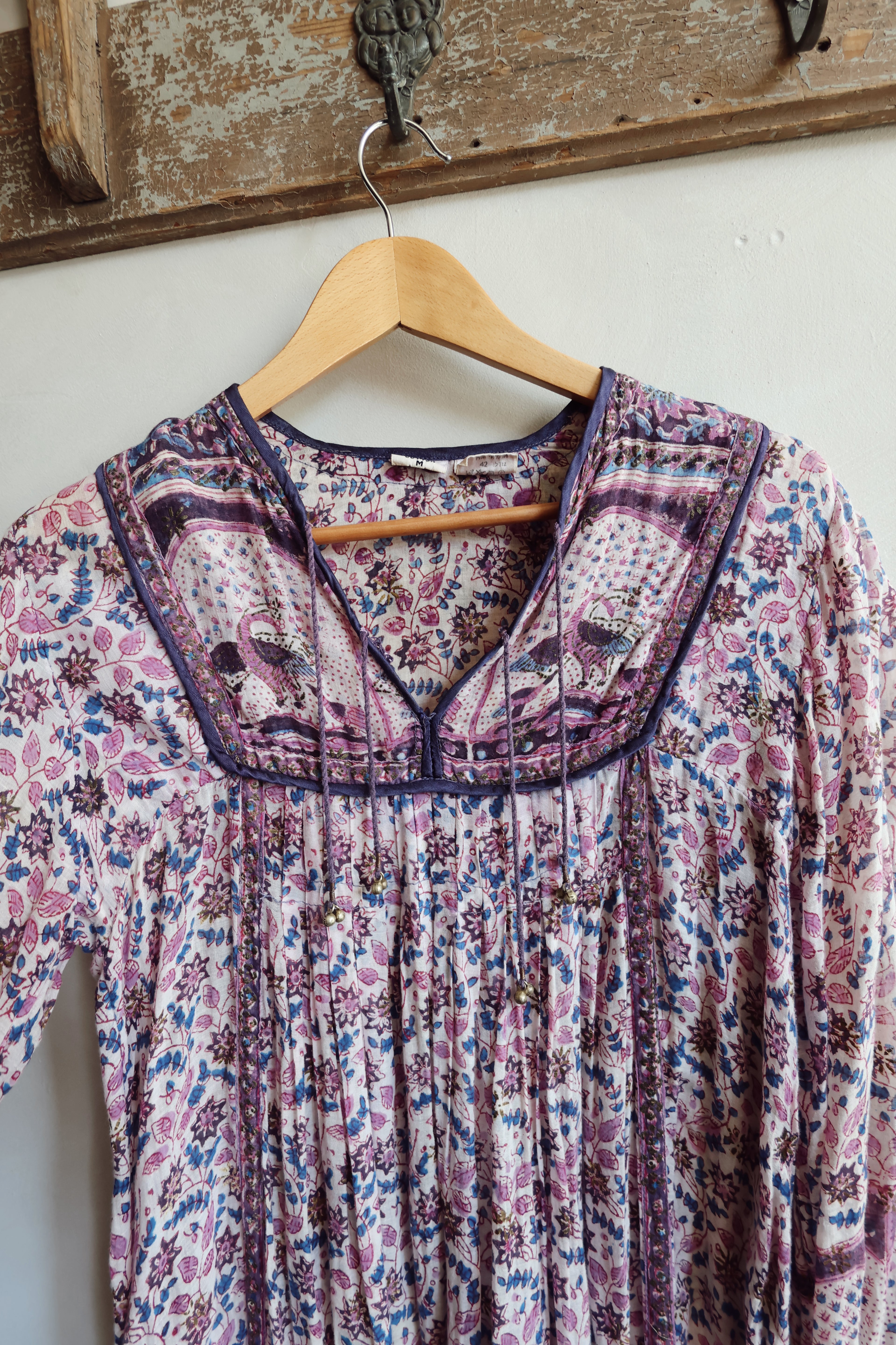 1970’s Vintage Indian Blockprint Dress