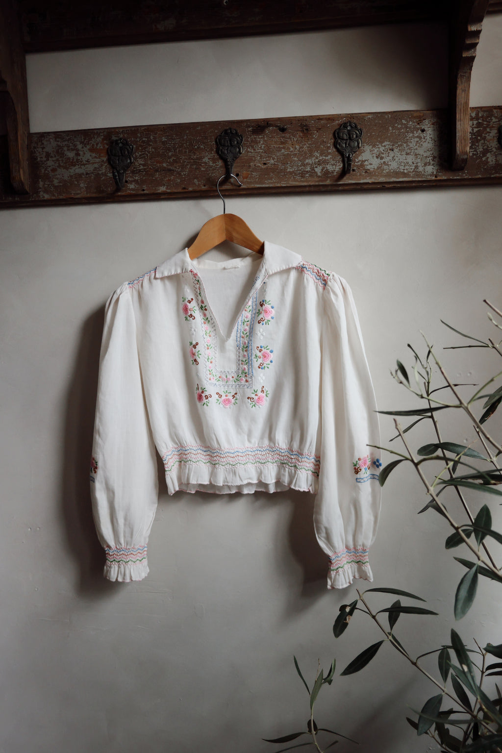 Vintage 1970’s Embroidered Blouse