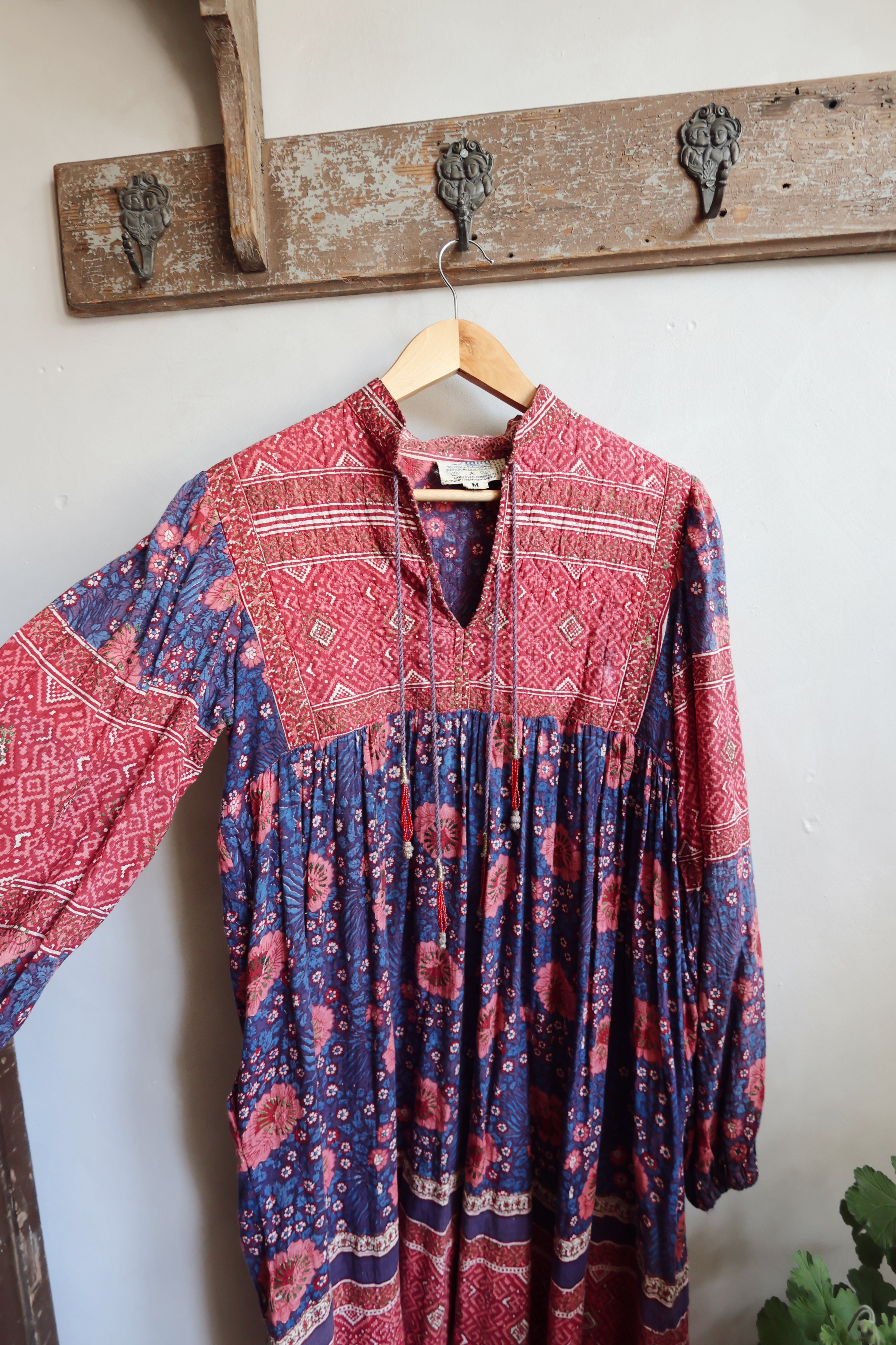 Vintage Adini Indian Cotton Dress