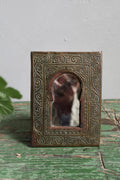 Antique Brass Arch Mirror