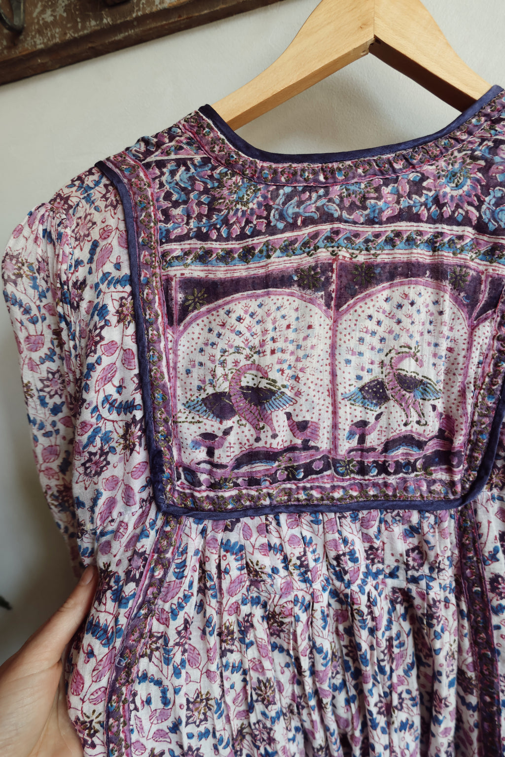 1970’s Vintage Indian Blockprint Dress