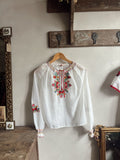 Vintage Embroidered Hungarian Blouse
