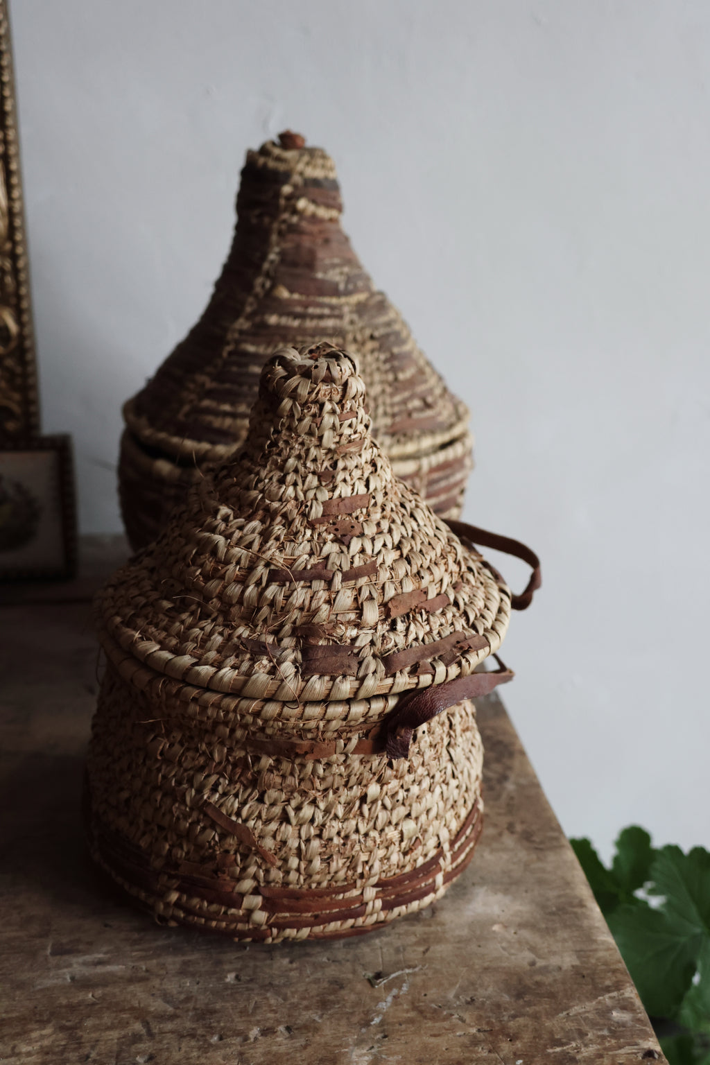 Two Antique Woven Baskets