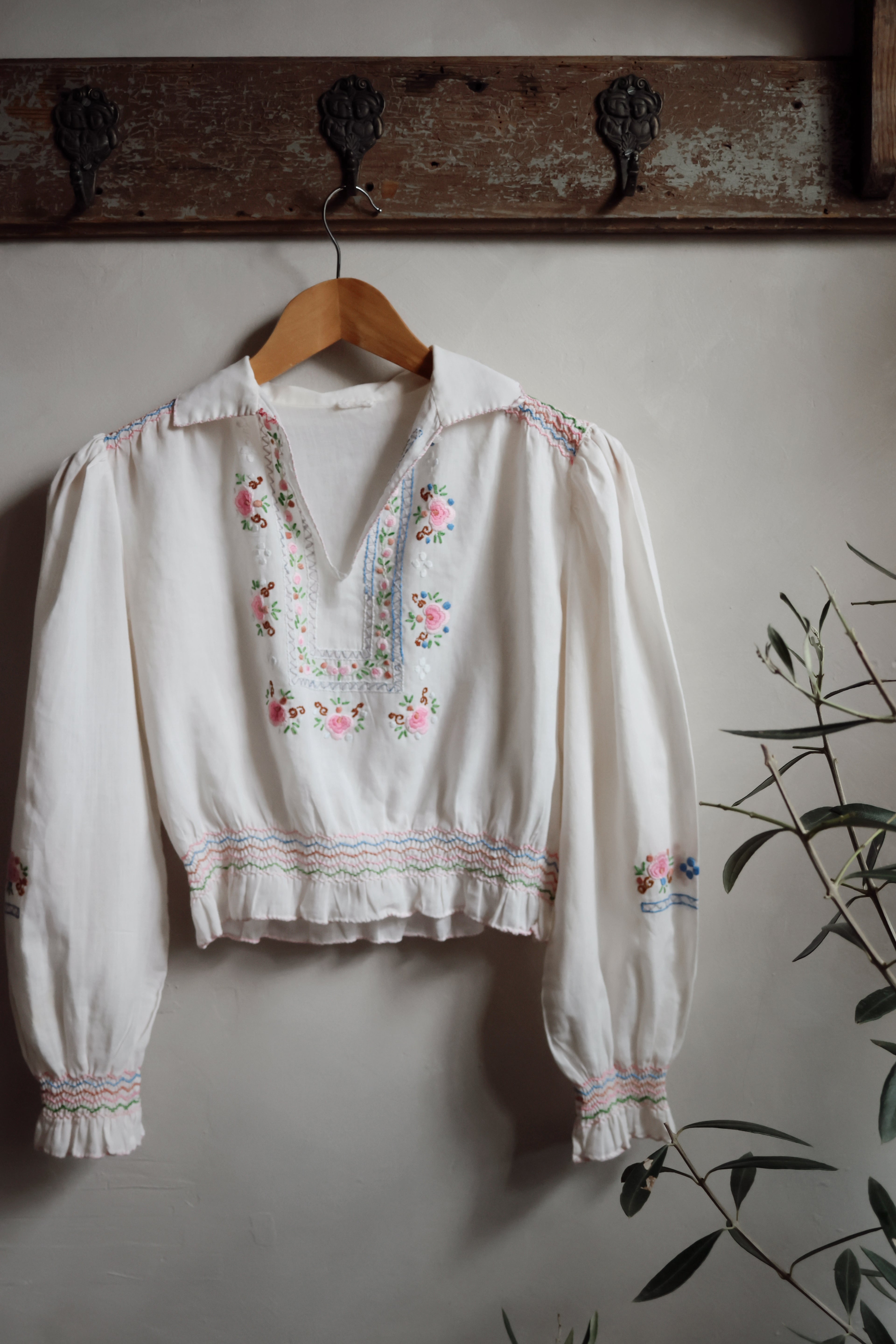 Vintage 1970’s Embroidered Blouse