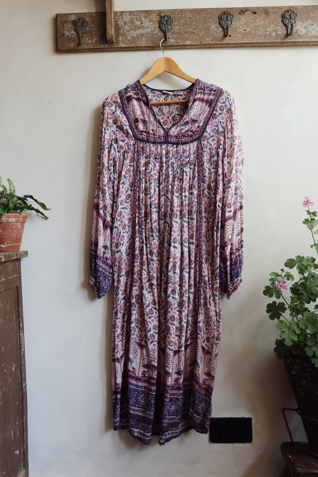 1970’s Vintage Indian Blockprint Dress
