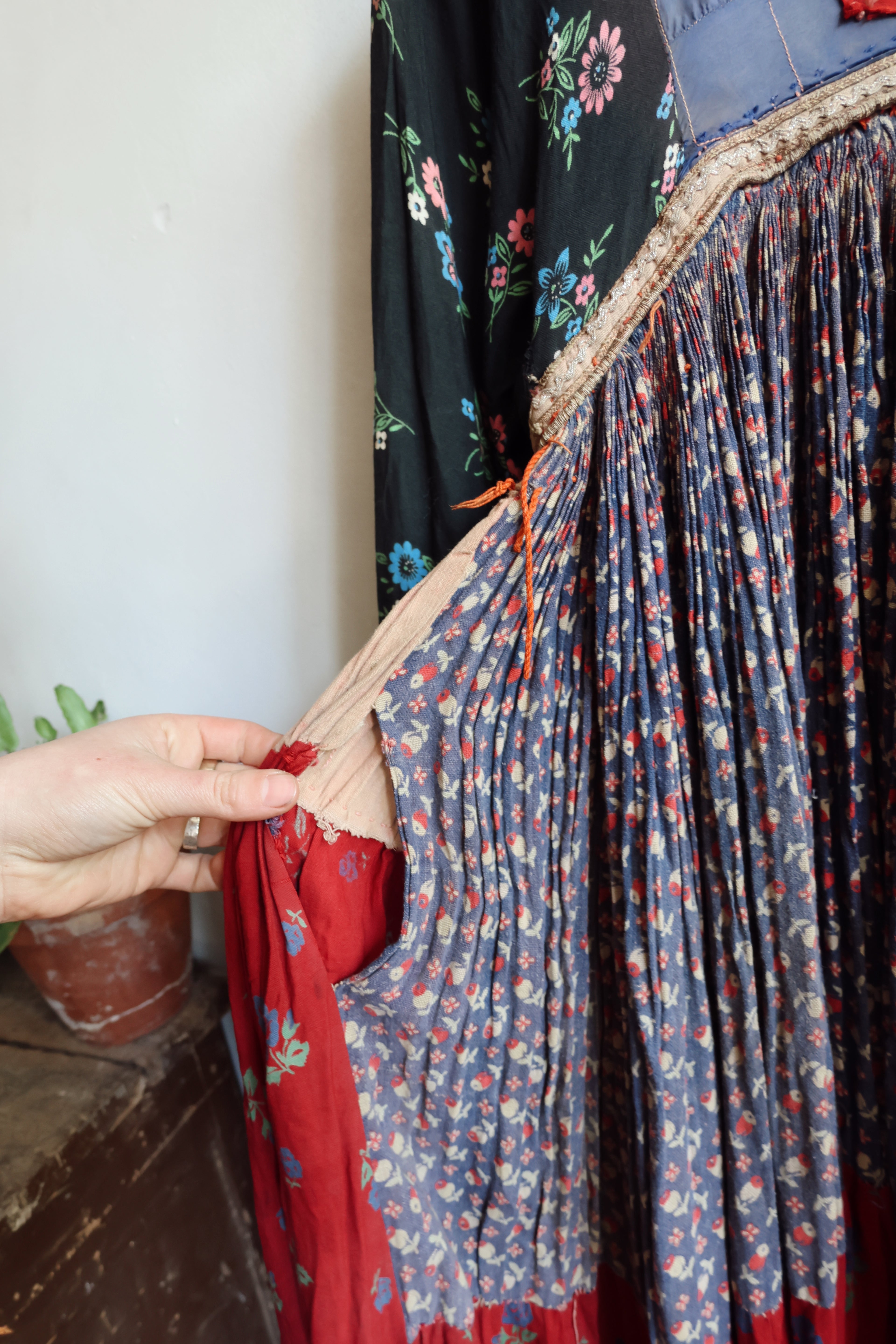 Antique Afghan Tribal Dress c. 1940s–1960s | Hand Embroidered Bodice | Museum Textile | Ethnographic Costume