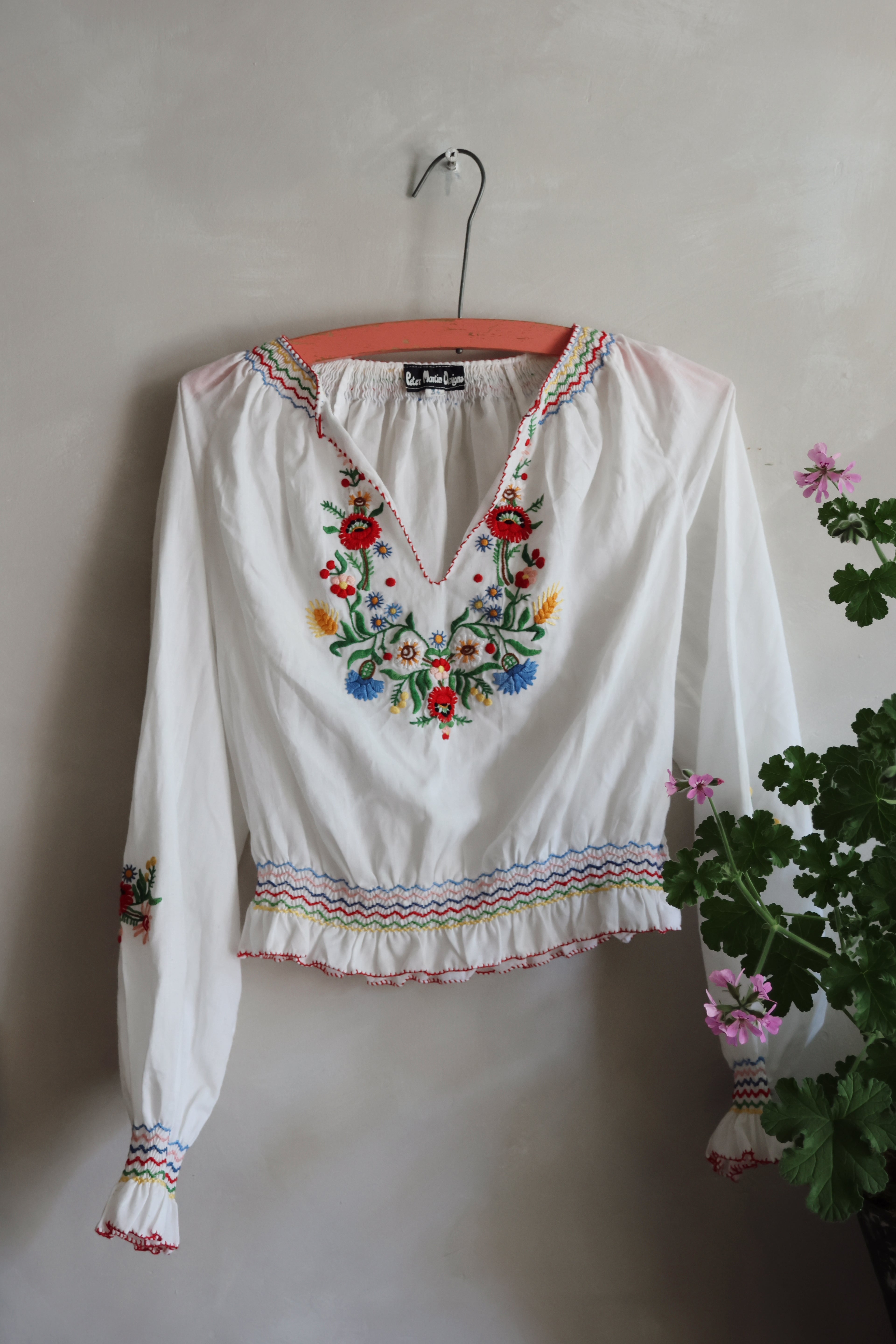 Vintage Hungarian EmbroideredBlouse