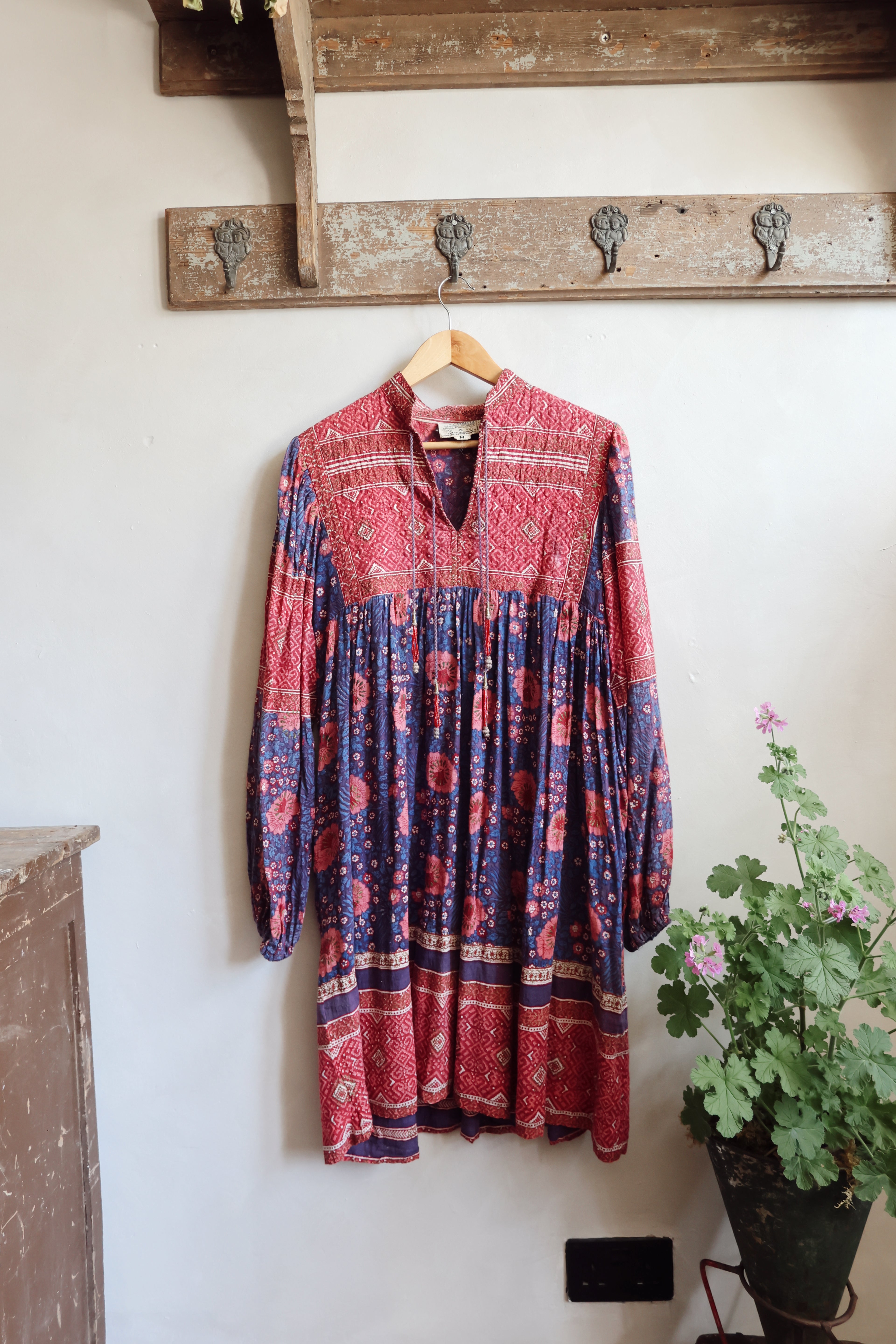 Vintage Adini Indian Cotton Dress