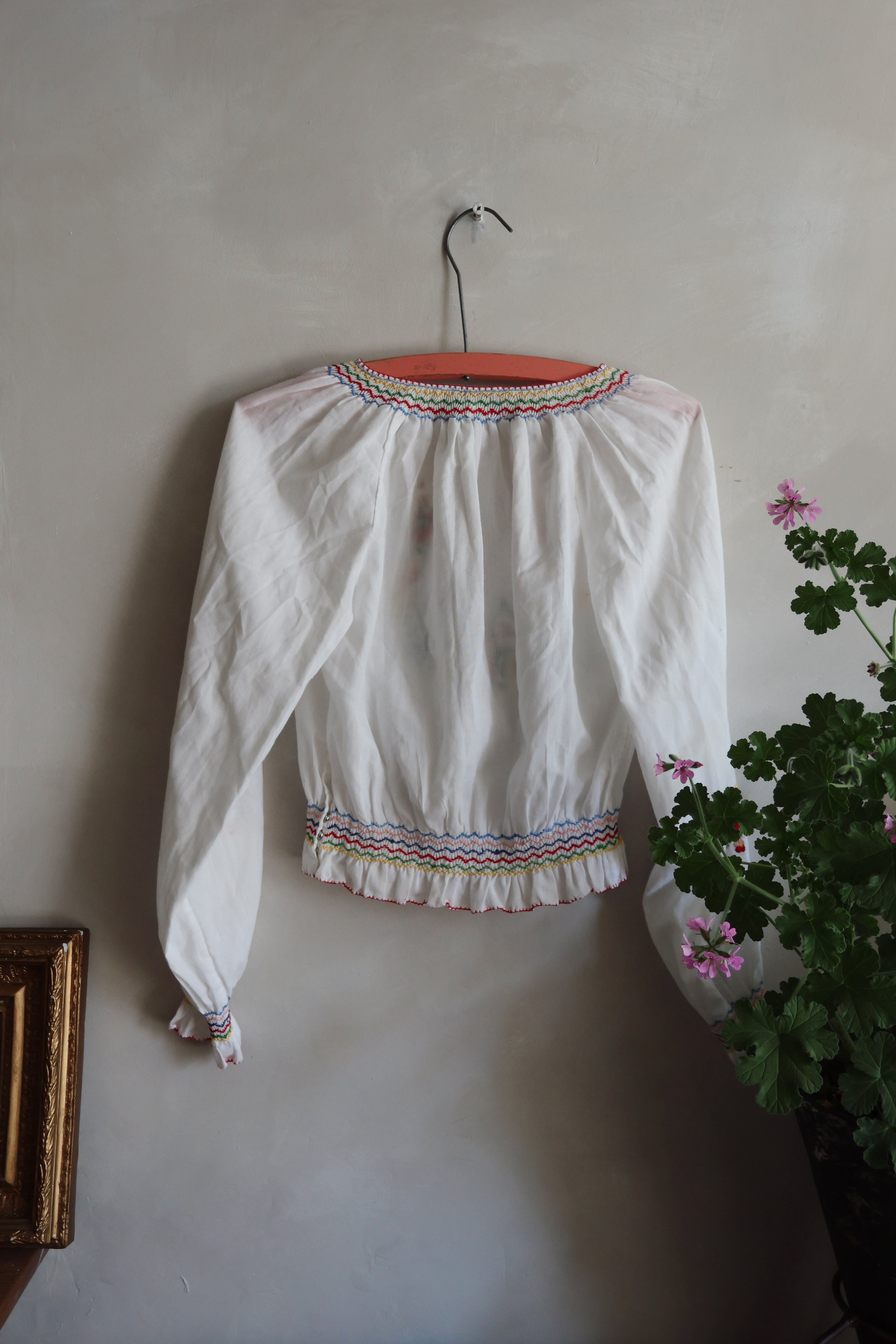 Vintage Hungarian EmbroideredBlouse
