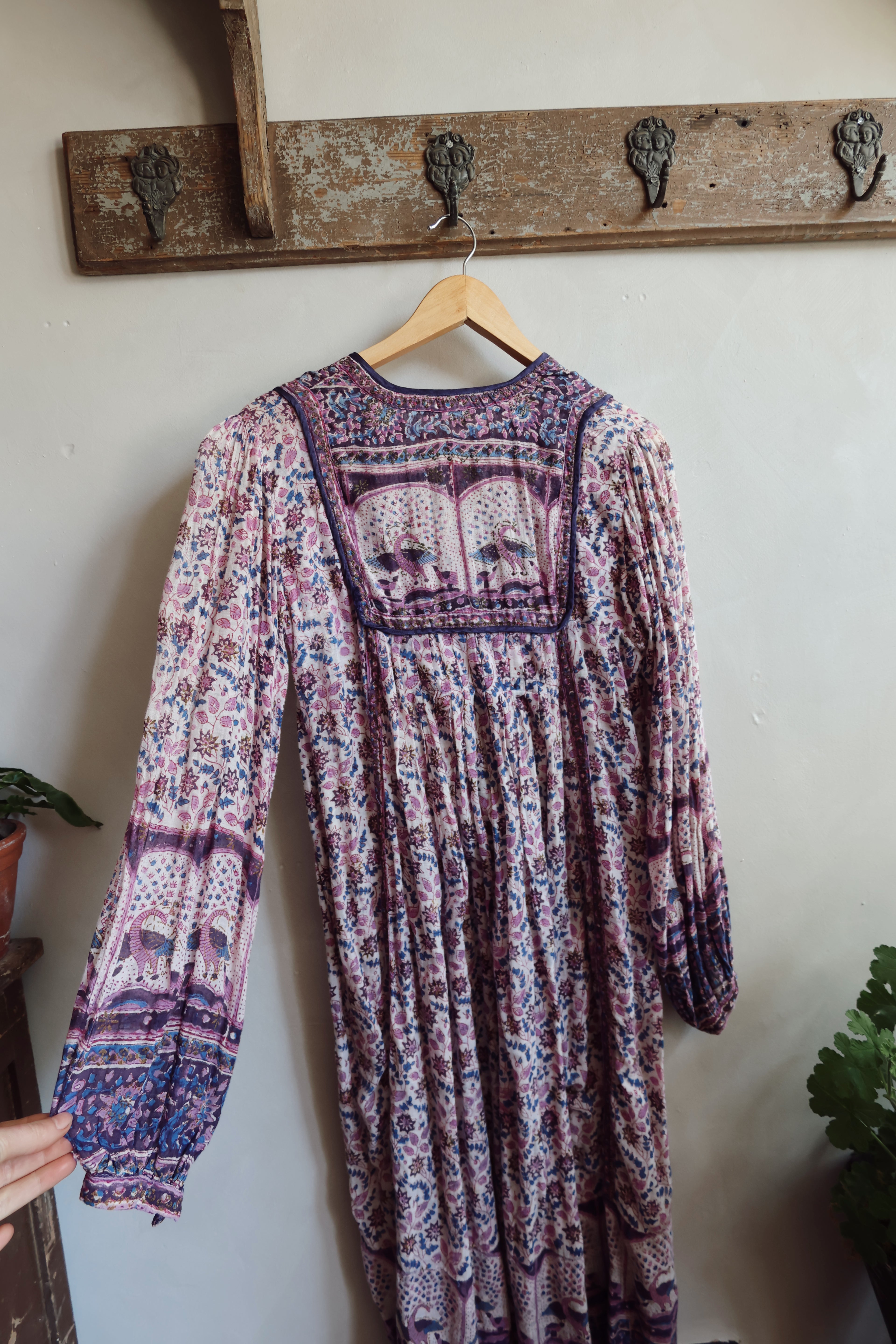 1970’s Vintage Indian Blockprint Dress