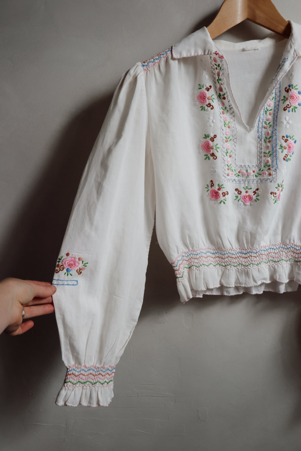 Vintage 1970’s Embroidered Blouse