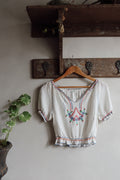 Vintage Hungarian Embroidered Blouse
