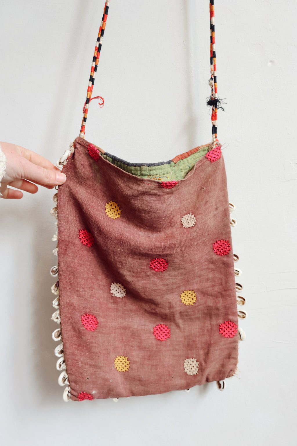 Vintage Tribal Mirrorwork Shoulder Bag