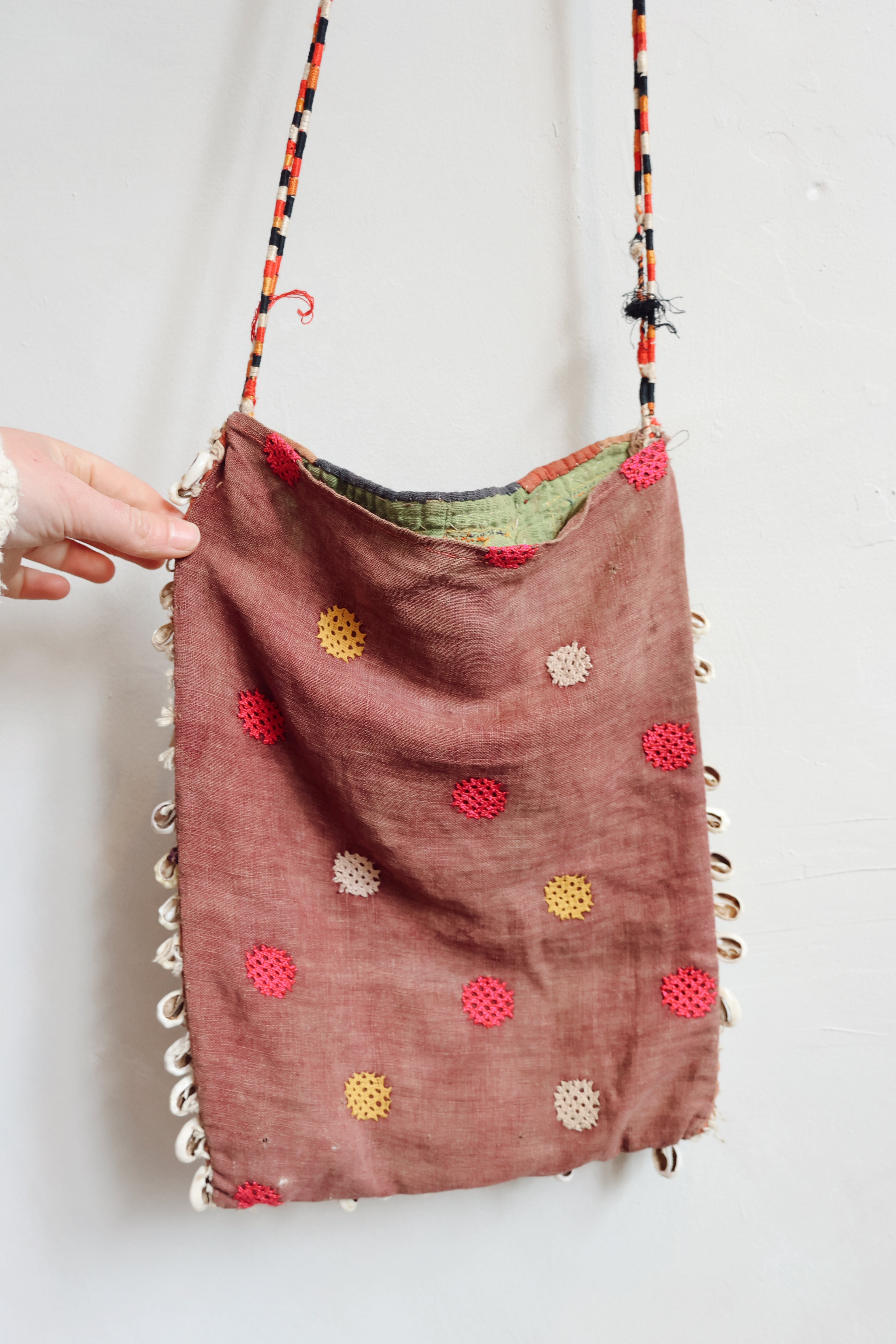 Vintage Tribal Mirrorwork Shoulder Bag