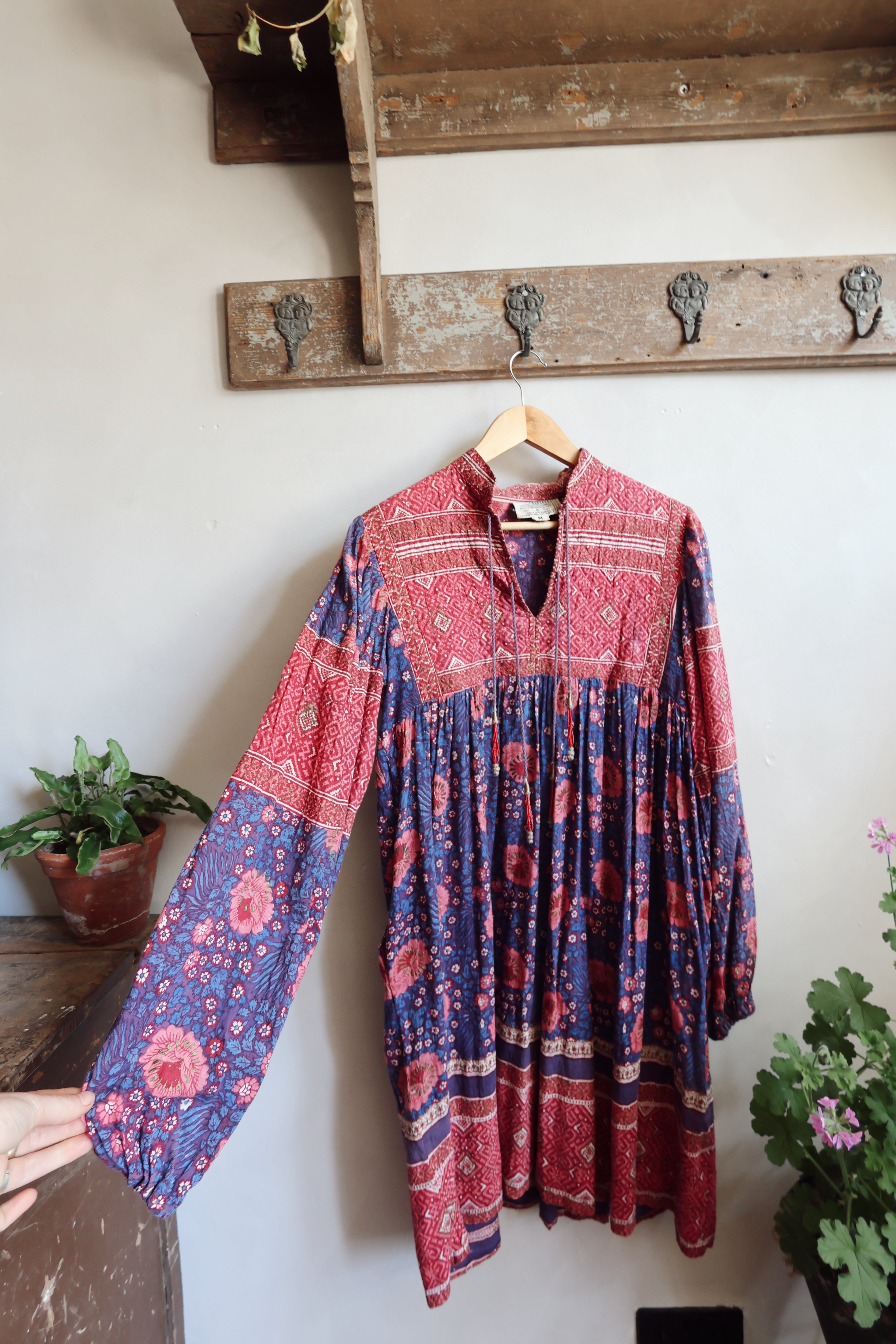 Vintage Adini Indian Cotton Dress