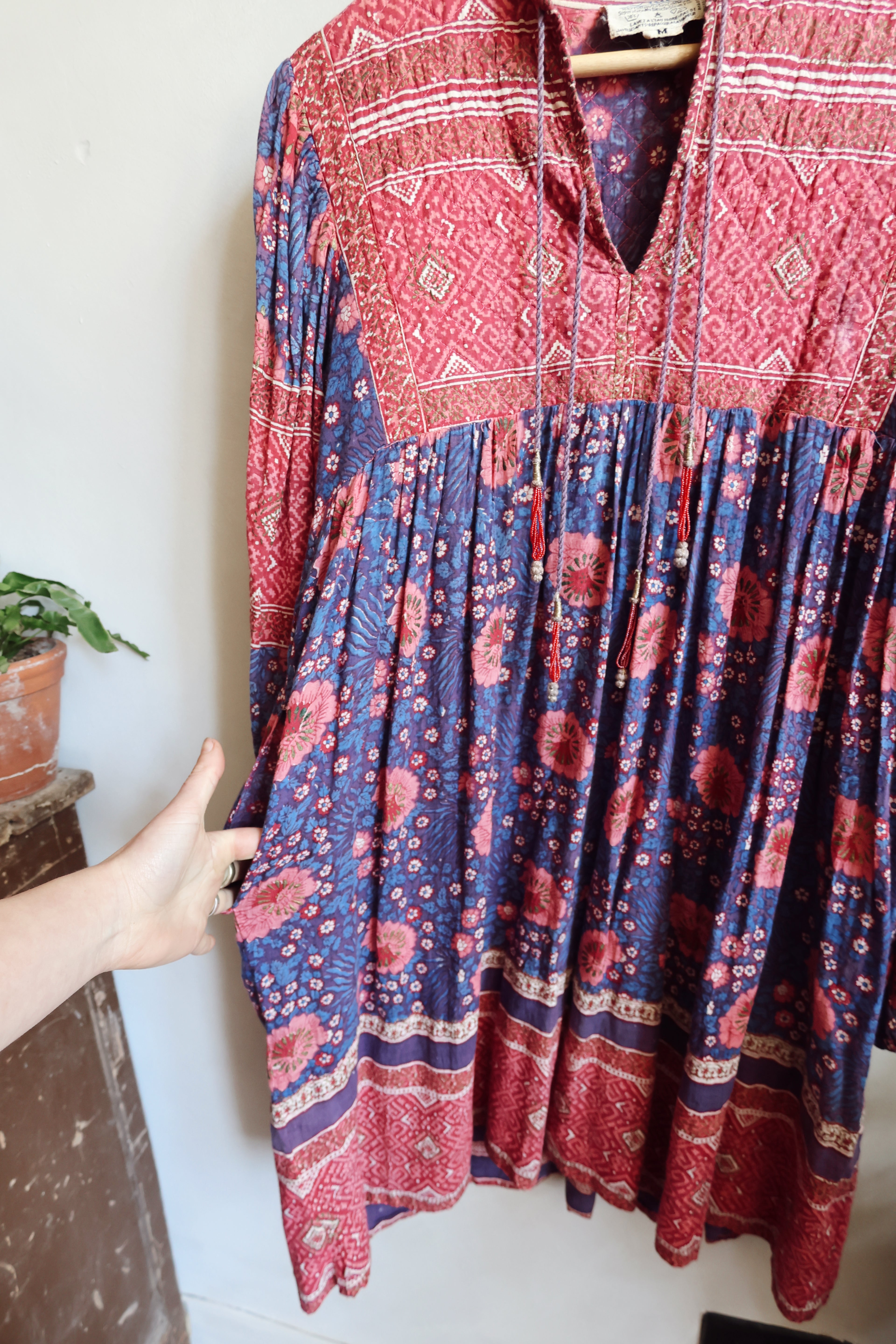 Vintage Adini Indian Cotton Dress