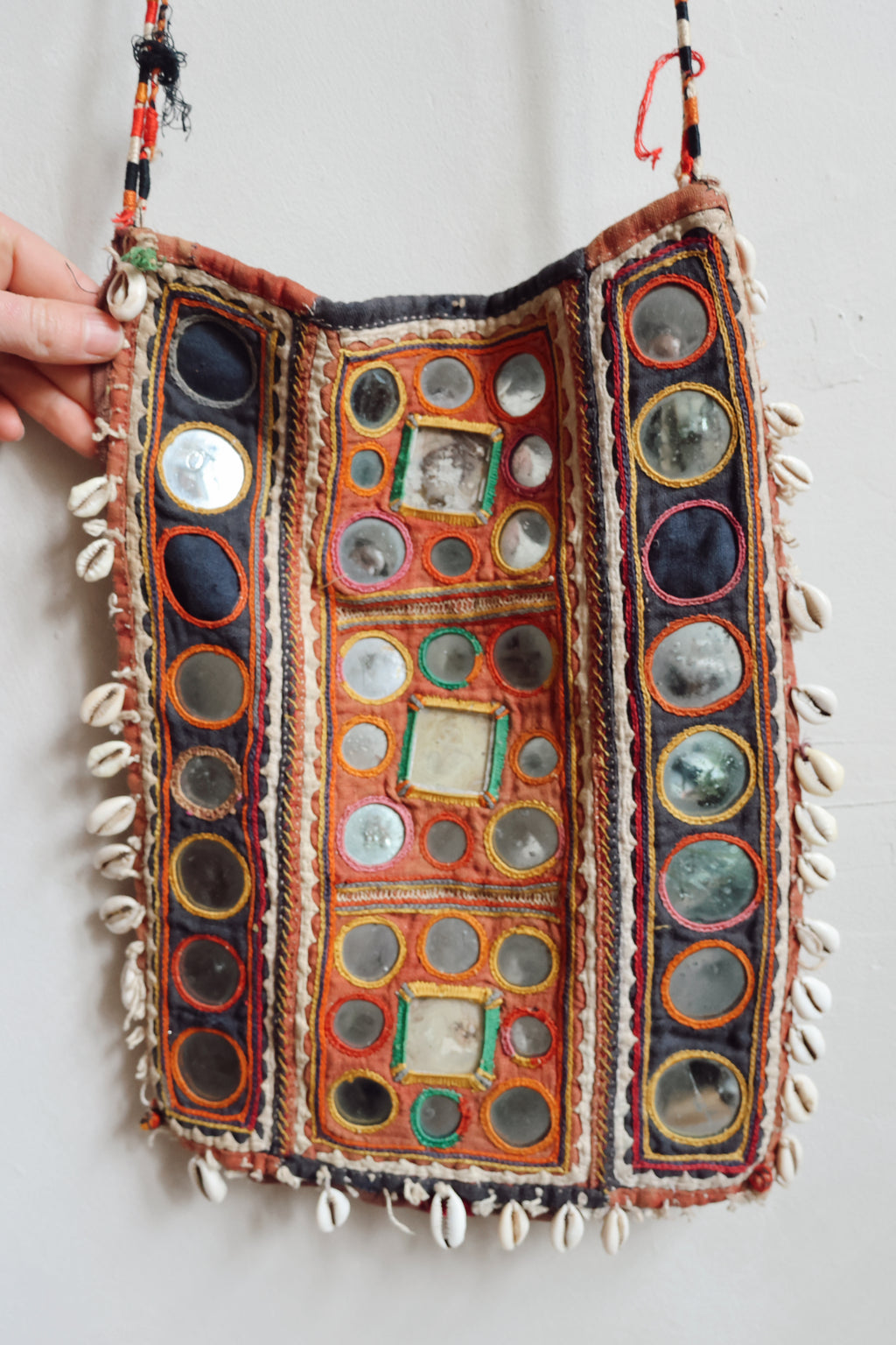 Vintage Tribal Mirrorwork Shoulder Bag