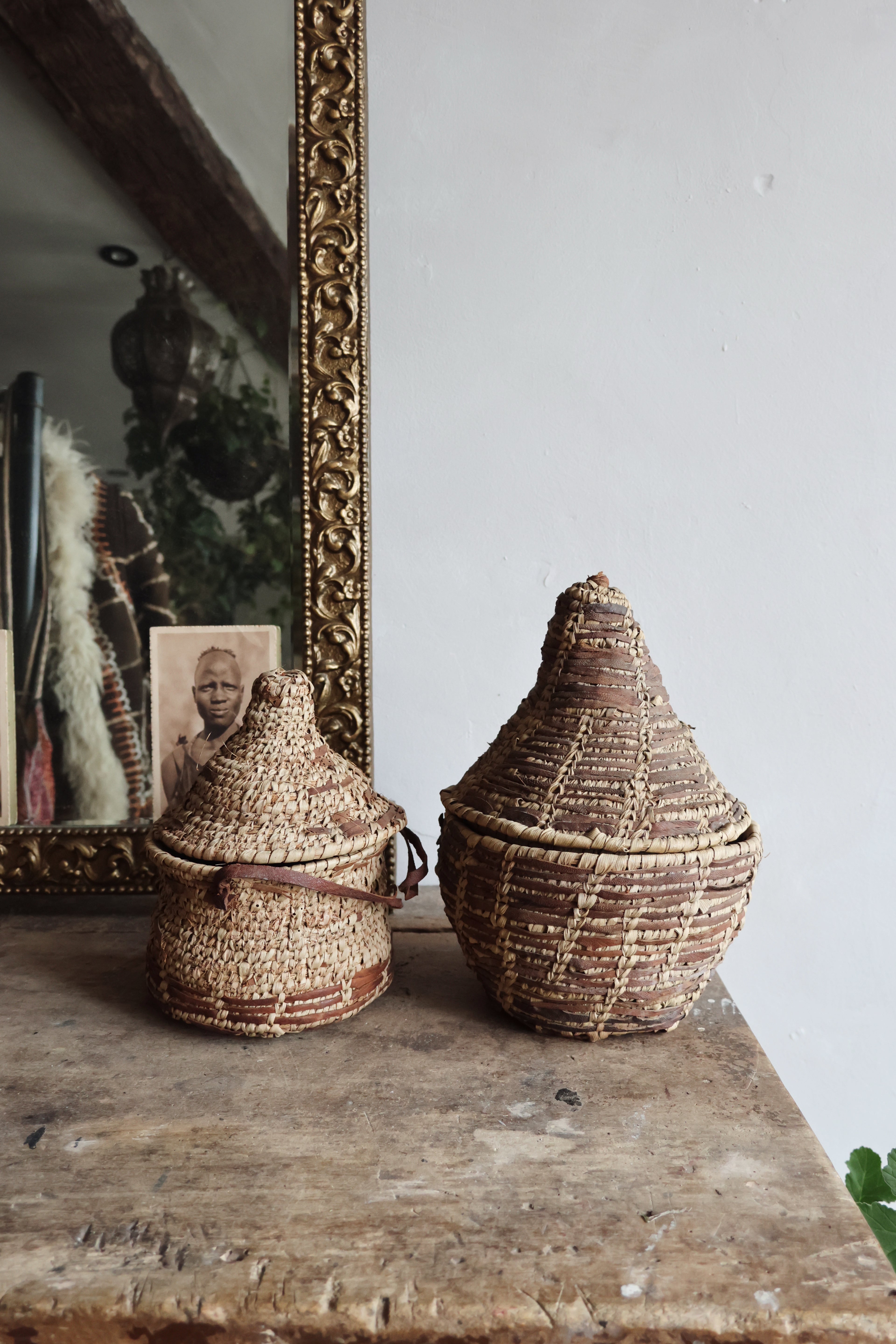 Two Antique Woven Baskets