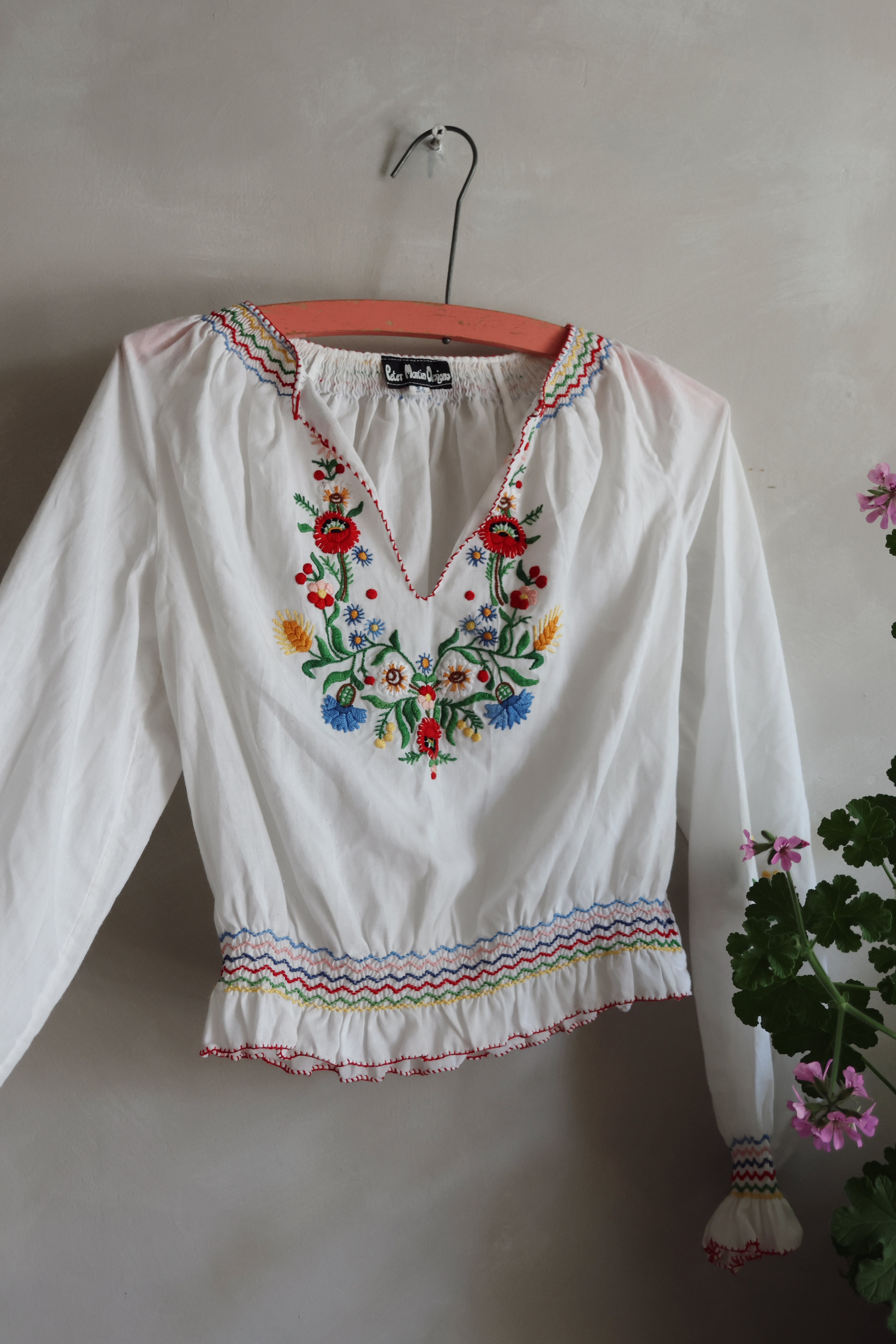 Vintage Hungarian EmbroideredBlouse