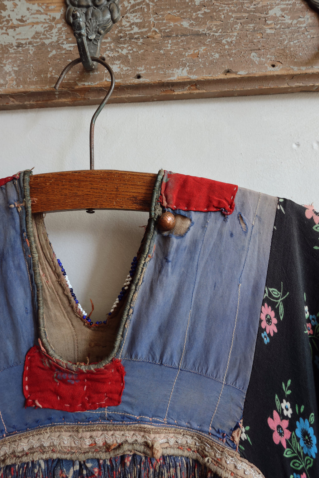 Antique Afghan Tribal Dress c. 1940s–1960s | Hand Embroidered Bodice | Museum Textile | Ethnographic Costume