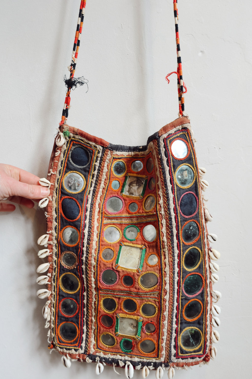 Vintage Tribal Mirrorwork Shoulder Bag
