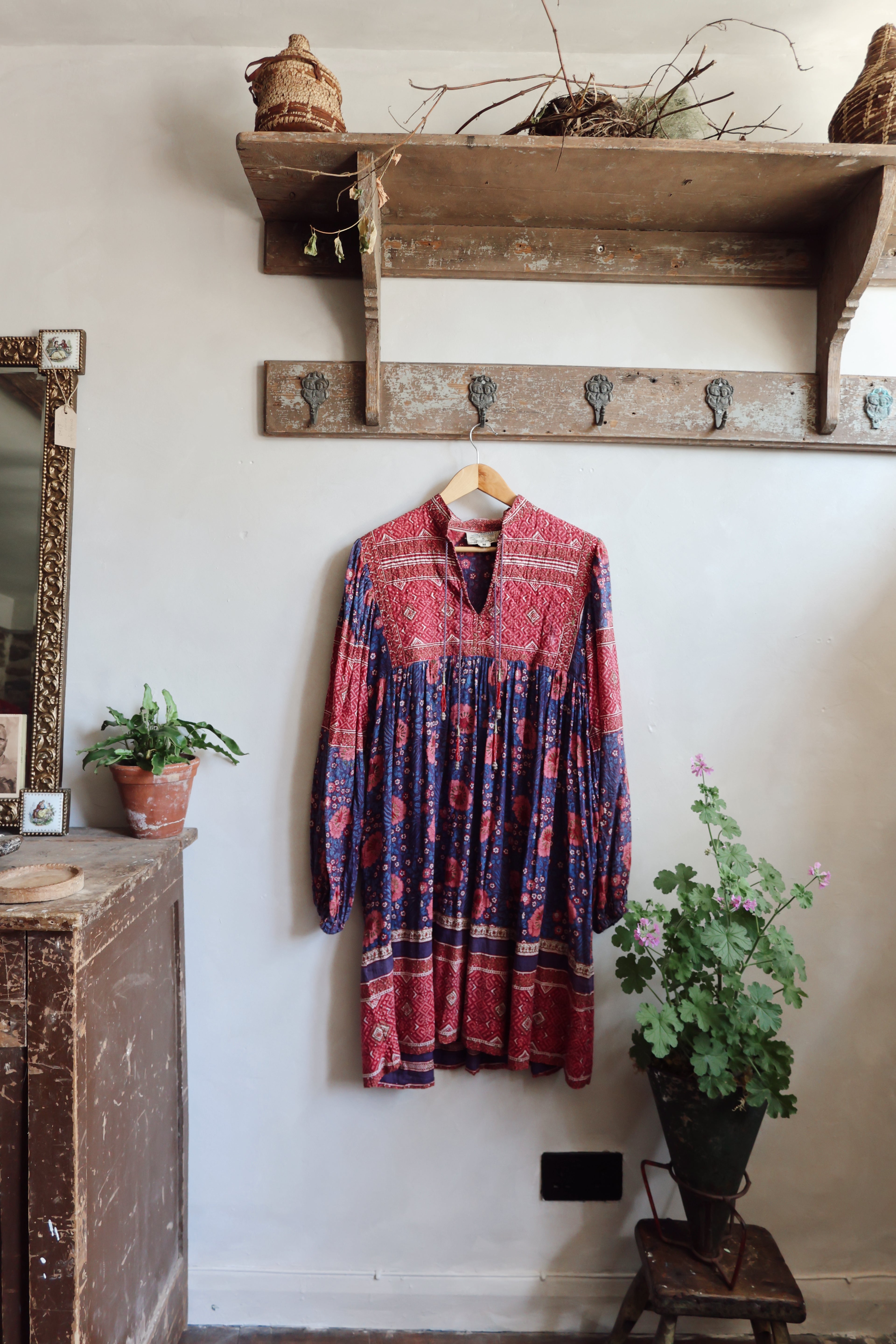 Vintage Adini Indian Cotton Dress