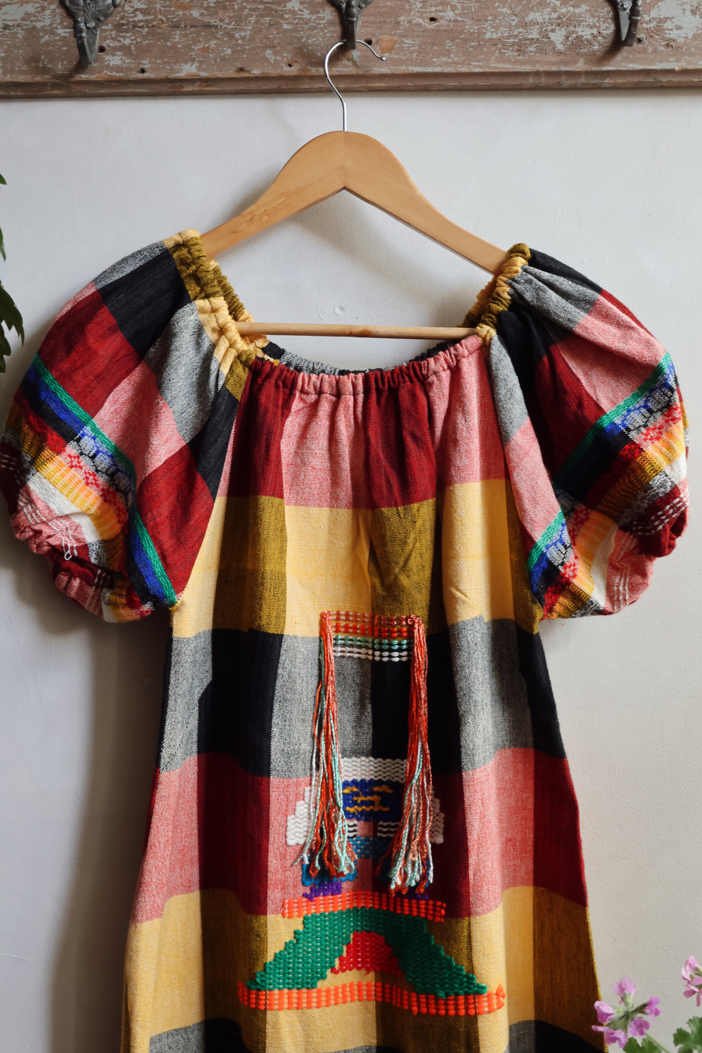 Vintage Handwoven Folk Dress